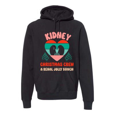 Christmas Dialysis Nephrology Nurse Tech Kidney Crew Premium Hoodie