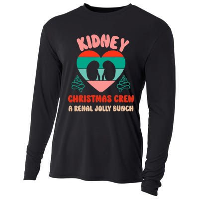 Christmas Dialysis Nephrology Nurse Tech Kidney Crew Cooling Performance Long Sleeve Crew