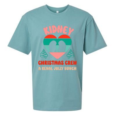 Christmas Dialysis Nephrology Nurse Tech Kidney Crew Sueded Cloud Jersey T-Shirt