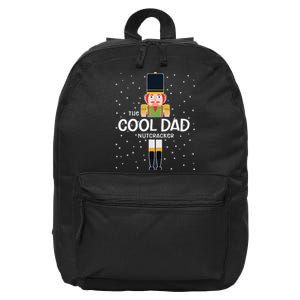 Cool Dad Nutcracker Family Matching Funny Gift Pajama 16 in Basic Backpack