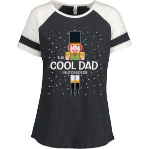 Cool Dad Nutcracker Family Matching Funny Gift Pajama Enza Ladies Jersey Colorblock Tee