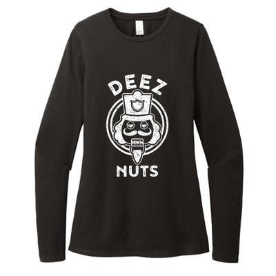 Christmas Deez Nuts Nutcracker Funny Womens CVC Long Sleeve Shirt