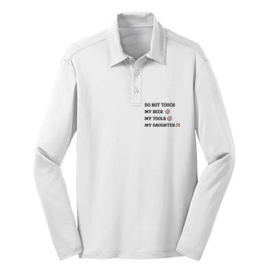 Cds Do Not Touch Silk Touch Performance Long Sleeve Polo