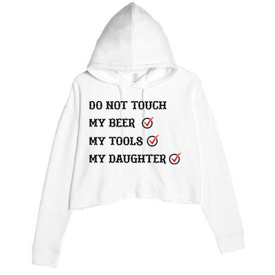 Cds Do Not Touch Crop Fleece Hoodie