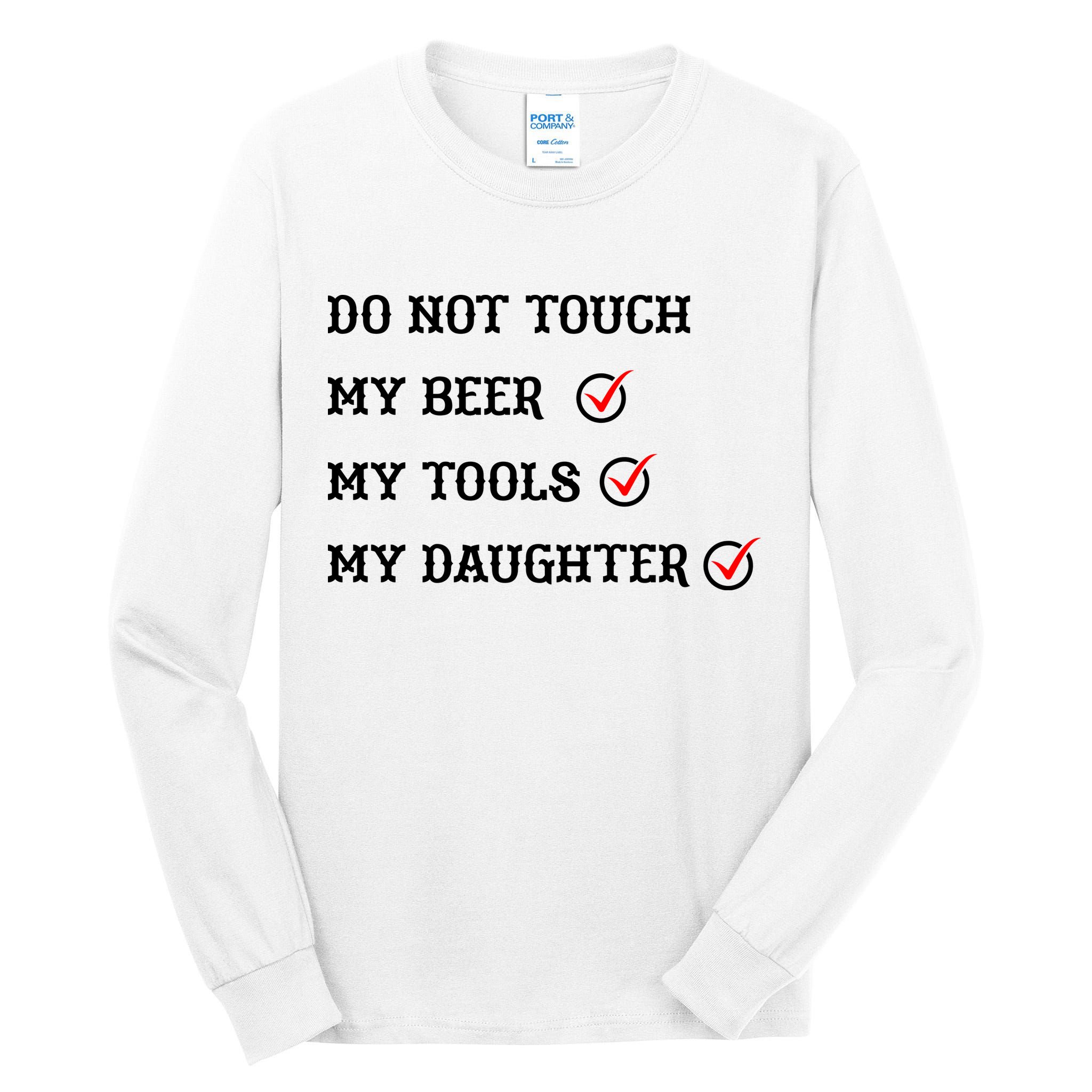 Cds Do Not Touch Tall Long Sleeve T-Shirt