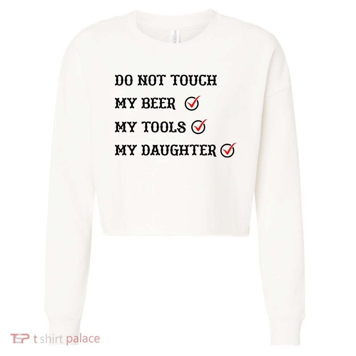 Cds Do Not Touch Cropped Pullover Crew