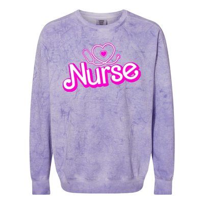 Cute Doll Nurse Colorblast Crewneck Sweatshirt