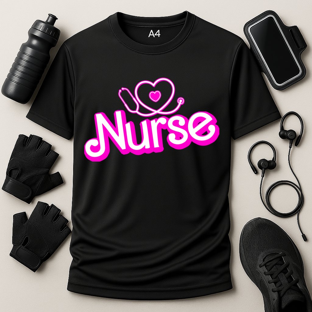 Cute Doll Nurse Cooling Performance Crew T-Shirt