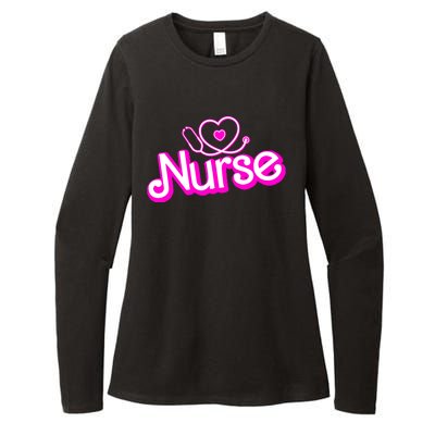 Cute Doll Nurse Womens CVC Long Sleeve Shirt