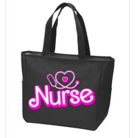 Cute Doll Nurse Zip Tote Bag