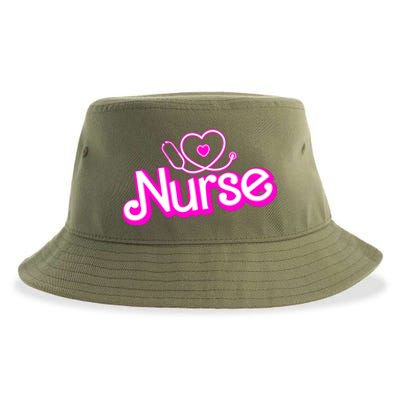 Cute Doll Nurse Sustainable Bucket Hat