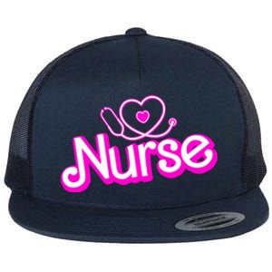 Cute Doll Nurse Flat Bill Trucker Hat