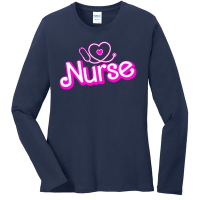 Cute Doll Nurse Ladies Long Sleeve Shirt