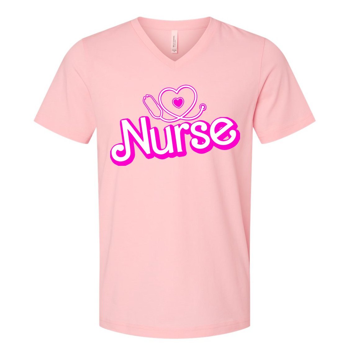 Cute Doll Nurse V-Neck T-Shirt