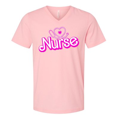 Cute Doll Nurse V-Neck T-Shirt