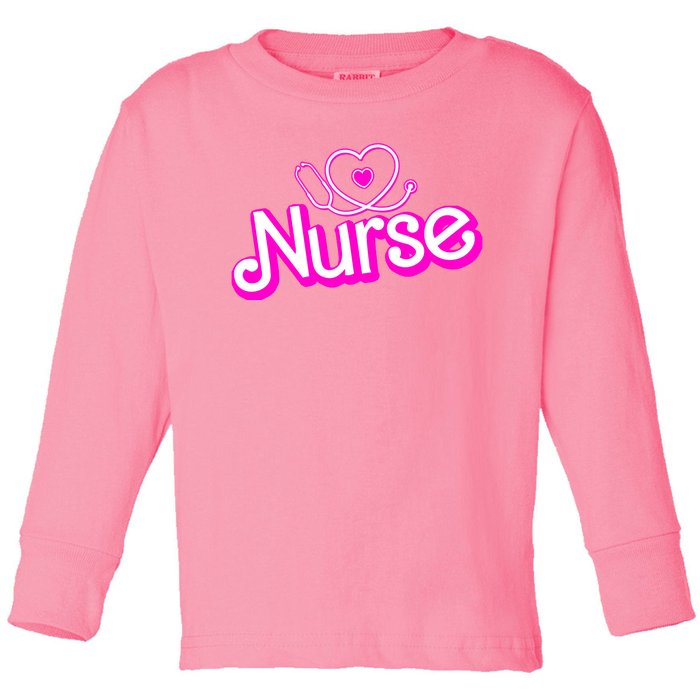 Cute Doll Nurse Toddler Long Sleeve Shirt