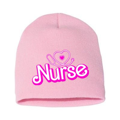 Cute Doll Nurse Short Acrylic Beanie