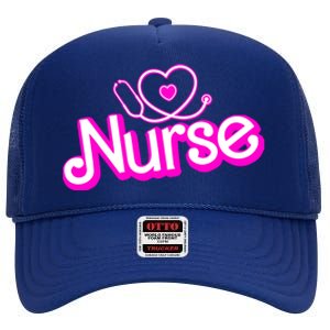 Cute Doll Nurse High Crown Mesh Back Trucker Hat