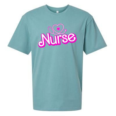 Cute Doll Nurse Sueded Cloud Jersey T-Shirt