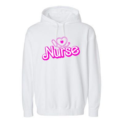 Cute Doll Nurse Garment-Dyed Fleece Hoodie