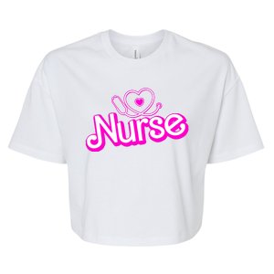 Cute Doll Nurse Bella+Canvas Jersey Crop Tee