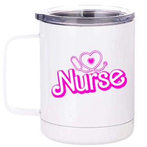 Cute Doll Nurse 12 oz Stainless Steel Tumbler Cup