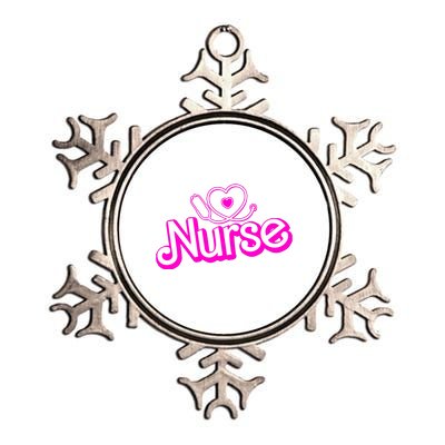 Cute Doll Nurse Metallic Star Ornament