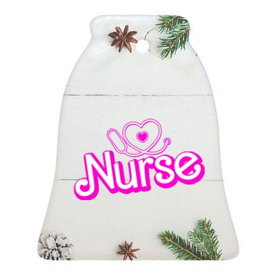 Cute Doll Nurse Ceramic Bell Ornament