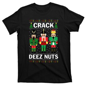 Crack Deez Nuts Funny Christmas T-Shirt