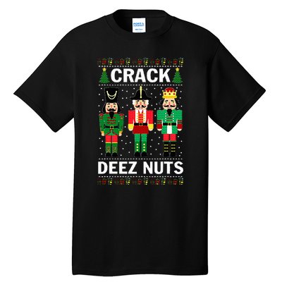 Crack Deez Nuts Funny Christmas Tall T-Shirt