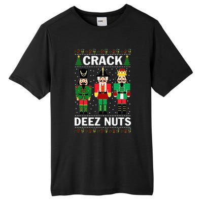 Crack Deez Nuts Funny Christmas Tall Fusion ChromaSoft Performance T-Shirt