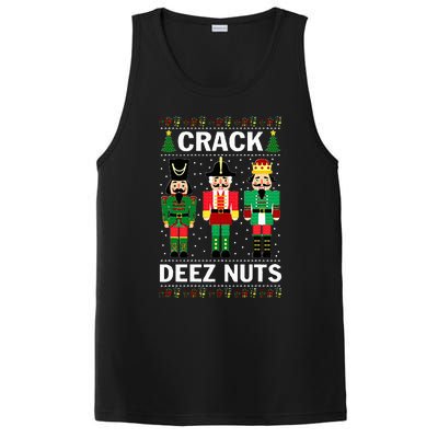 Crack Deez Nuts Funny Christmas PosiCharge Competitor Tank