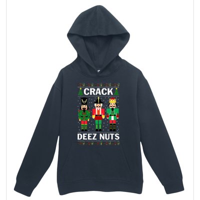 Crack Deez Nuts Funny Christmas Urban Pullover Hoodie