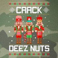 Crack Deez Nuts Ugly Christmas Sweater Xmas Nutcracker Legacy Tie Dye Trucker Hat