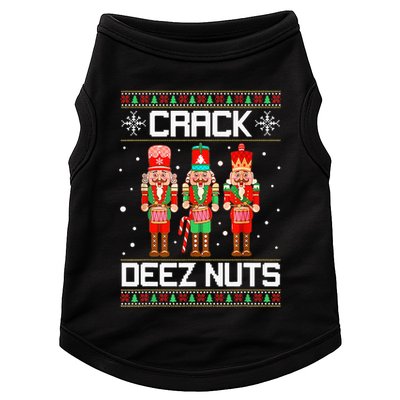Crack Deez Nuts Ugly Christmas Sweater Xmas Nutcracker Doggie Tank