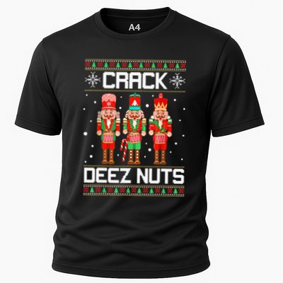 Crack Deez Nuts Ugly Christmas Sweater Xmas Nutcracker Performance Shirt