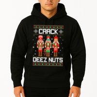 Crack Deez Nuts Ugly Christmas Sweater Xmas Nutcracker Hoodie