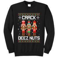 Crack Deez Nuts Ugly Christmas Sweater Xmas Nutcracker Sweatshirt