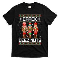 Crack Deez Nuts Ugly Christmas Sweater Xmas Nutcracker T-Shirt