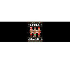 Crack Deez Nuts Ugly Christmas Sweater Xmas Nutcracker Bumper Sticker