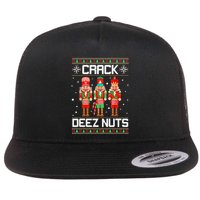 Crack Deez Nuts Ugly Christmas Sweater Xmas Nutcracker Flatbill Hat
