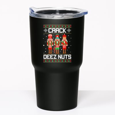 Crack Deez Nuts Ugly Christmas Sweater Xmas Nutcracker Tumbler
