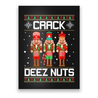 Crack Deez Nuts Ugly Christmas Sweater Xmas Nutcracker Poster