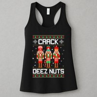 Crack Deez Nuts Ugly Christmas Sweater Xmas Nutcracker Womens Tank Top