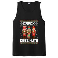 Crack Deez Nuts Ugly Christmas Sweater Xmas Nutcracker PosiCharge Competitor Tank