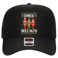 Crack Deez Nuts Ugly Christmas Sweater Xmas Nutcracker Trucker Hat
