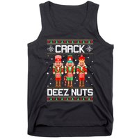 Crack Deez Nuts Ugly Christmas Sweater Xmas Nutcracker Tank Top