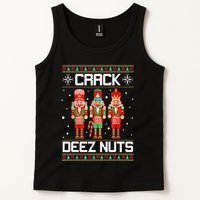 Crack Deez Nuts Ugly Christmas Sweater Xmas Nutcracker Tank Top