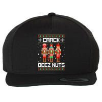 Crack Deez Nuts Ugly Christmas Sweater Xmas Nutcracker Wool Snapback Cap