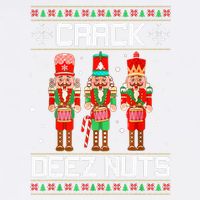 Crack Deez Nuts Ugly Christmas Sweater Xmas Nutcracker Garment-Dyed Sweatshirt